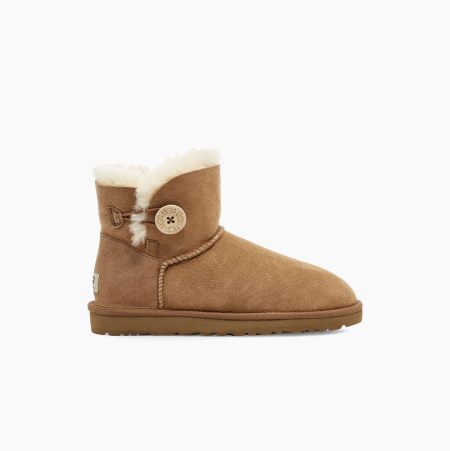 Dámské Button Boots UGG Mini Bailey Button II Hnědé | ZMC1GN5V