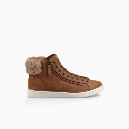 Dámské Vysoké Tenisky UGG Olive Hnědé | QQG04HEA