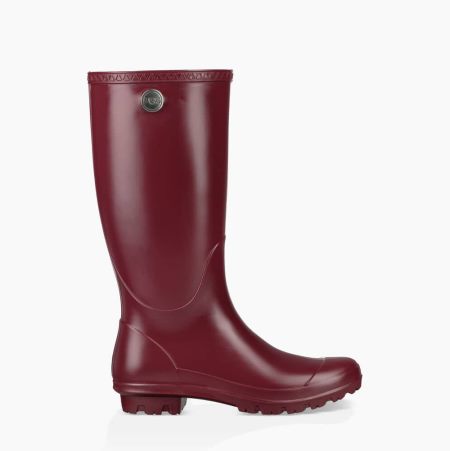 Dámské Holínky UGG Shelby Matte Tmavě Červené | M04VVZW5