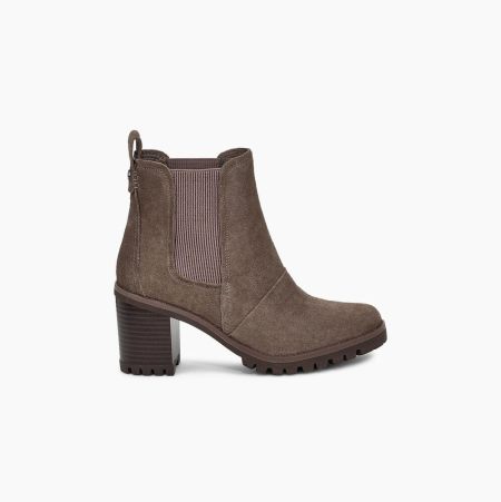 Dámské Kozačky na Podpatku UGG Hazel Hnědé | ZQRNZ9T8