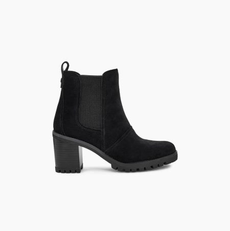 Dámské Kozačky na Podpatku UGG Hazel Černé | KRGALUEM