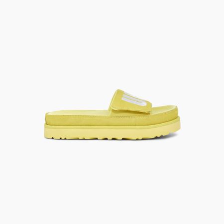 Dámské Pantofle UGG Laton Platformy Pantofle Světle Žluté | MGS6UCC4
