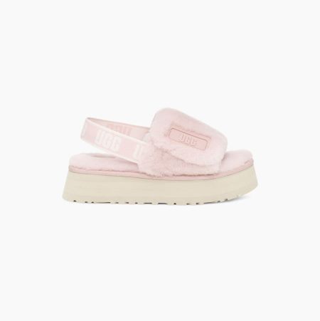 Dámské Pantofle Na Platformě UGG Disco Pantofle Růžové | S6IVCAH9