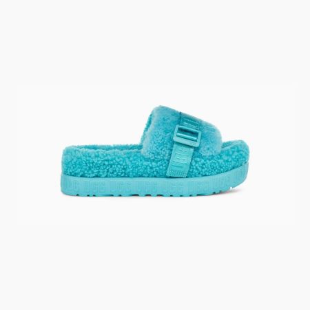 Dámské Pantofle Na Platformě UGG Fluffita Světle Blankyt | WVOG3Q8I