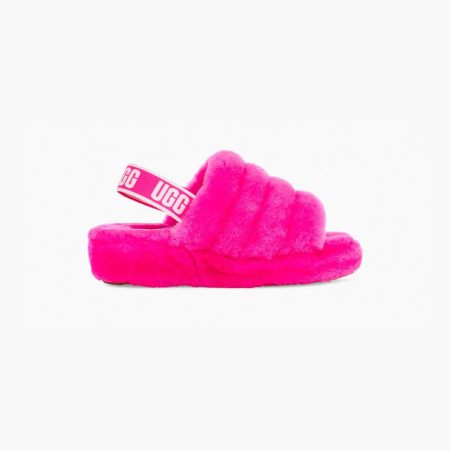 Dámské Sandály UGG Fluff Yeah Pantofle Růžové | T1C12P52