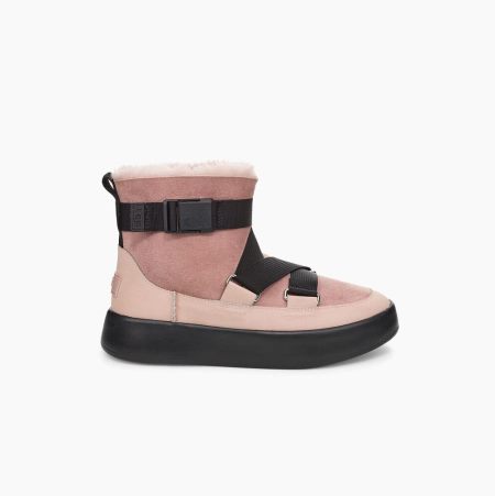 Dámské Zimní Boty UGG Classic Boom Přezkou Růžové | 67IMB9WT