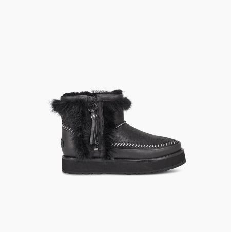 Dámské Zimní Boty UGG Fluff Punk Černé | OIIQ833M