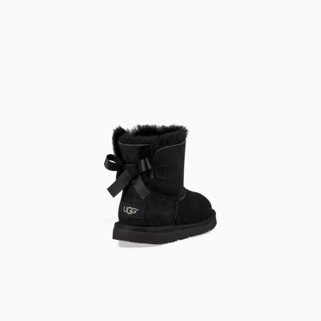 Dětské Bow Boots UGG Mini Bailey Bow II Černé | 5FLGU6MP
