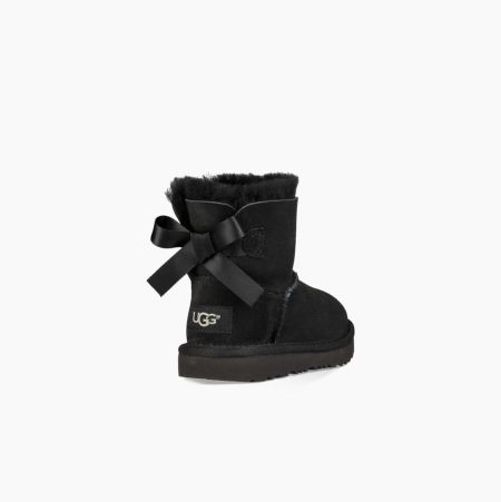 Dětské Bow Boots UGG Mini Bailey Bow II Černé | 81BJFWU3