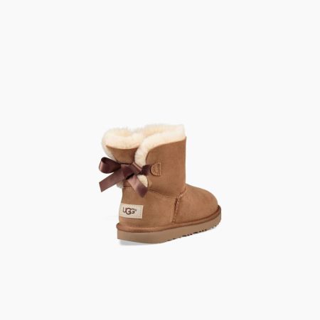 Dětské Bow Boots UGG Mini Bailey Bow II Hnědé | R2QD21XV
