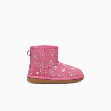 Dětské Classic Boots UGG Classic Mini II Stars Růžové | 1KOD51FD