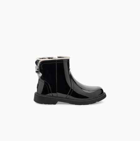 Dětské Holínky UGG Lynde Lakovaná Černé | L51DGYB3