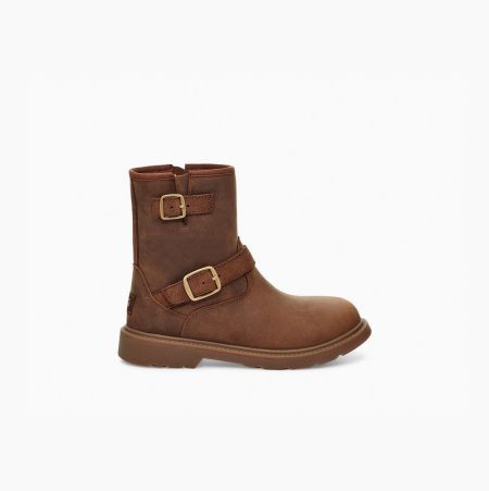 Dětské Nepromokavé Boty UGG Kinzey Weather Světle Hnědé | TDJRFWRJ