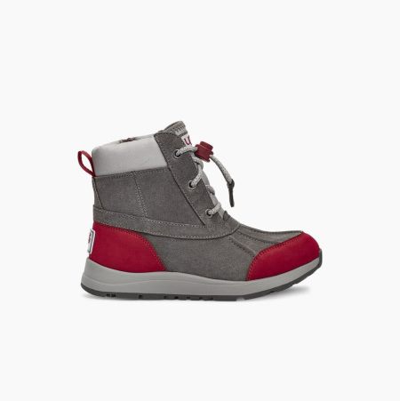 Dětské Nepromokavé Boty UGG Turlock Weather Tmavě Šedé | X0AHMSAA