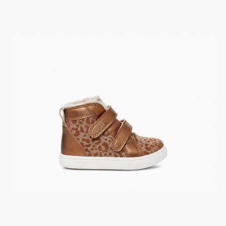 Dětské Sneaker Boty UGG Rennon II Glitter Leopard Hnědé | 6S4B98X8