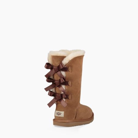 Dětské Vysoké Kozačky UGG Bailey Bow II Hnědé | MNOWS3XO