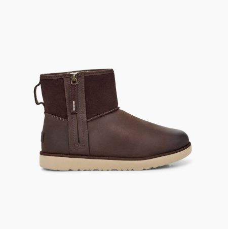 Pánské Classic Boots UGG Classic Mini Zip Hnědé | RLOY541O