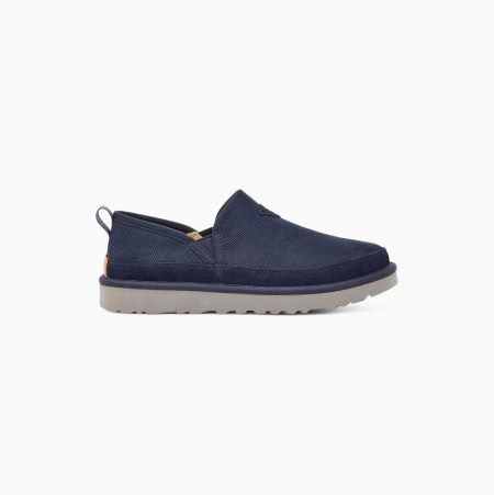 Pánské Slip On Tenisky UGG Romeo Corduroy Tmavě Blankyt | AH5EGB7T