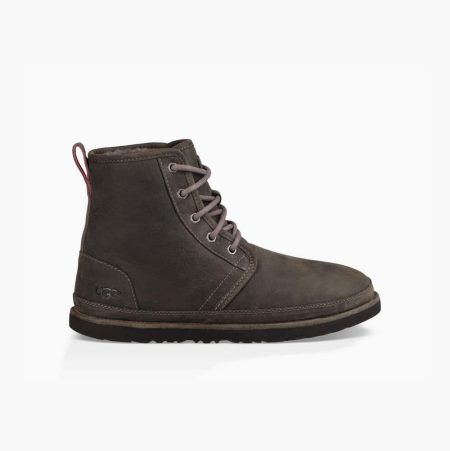 Pánské Šněrovací Boty UGG Harkley Weather Tmavě Šedé | JT1R8Y9B